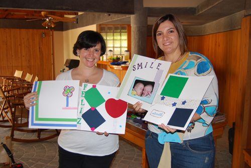 Clases de Scrapbooking Costa Rica con Sandra Valencia Corazones Estrellas
