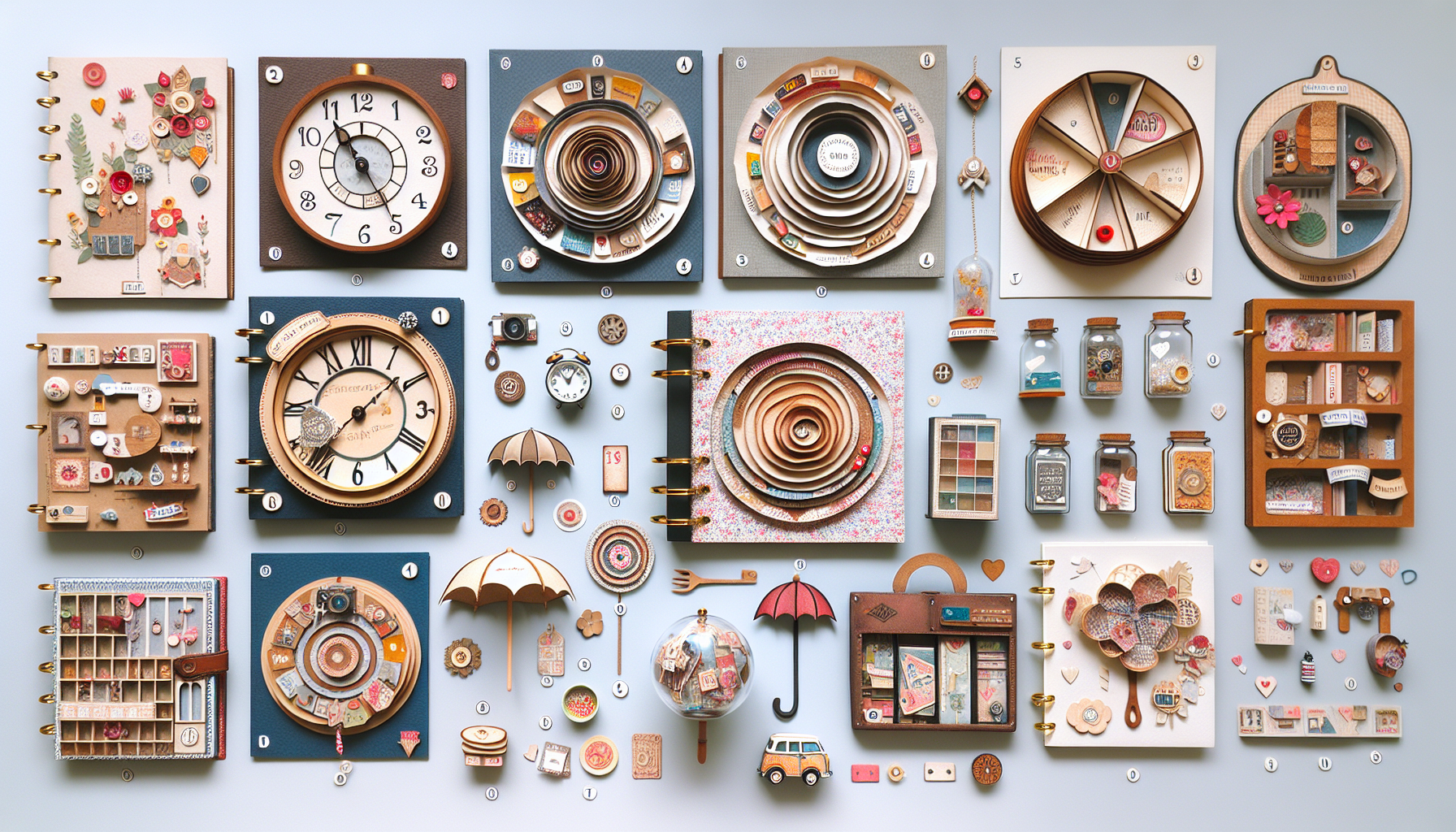 10 Ideas Creativas para Mini Álbumes de Scrapbooking