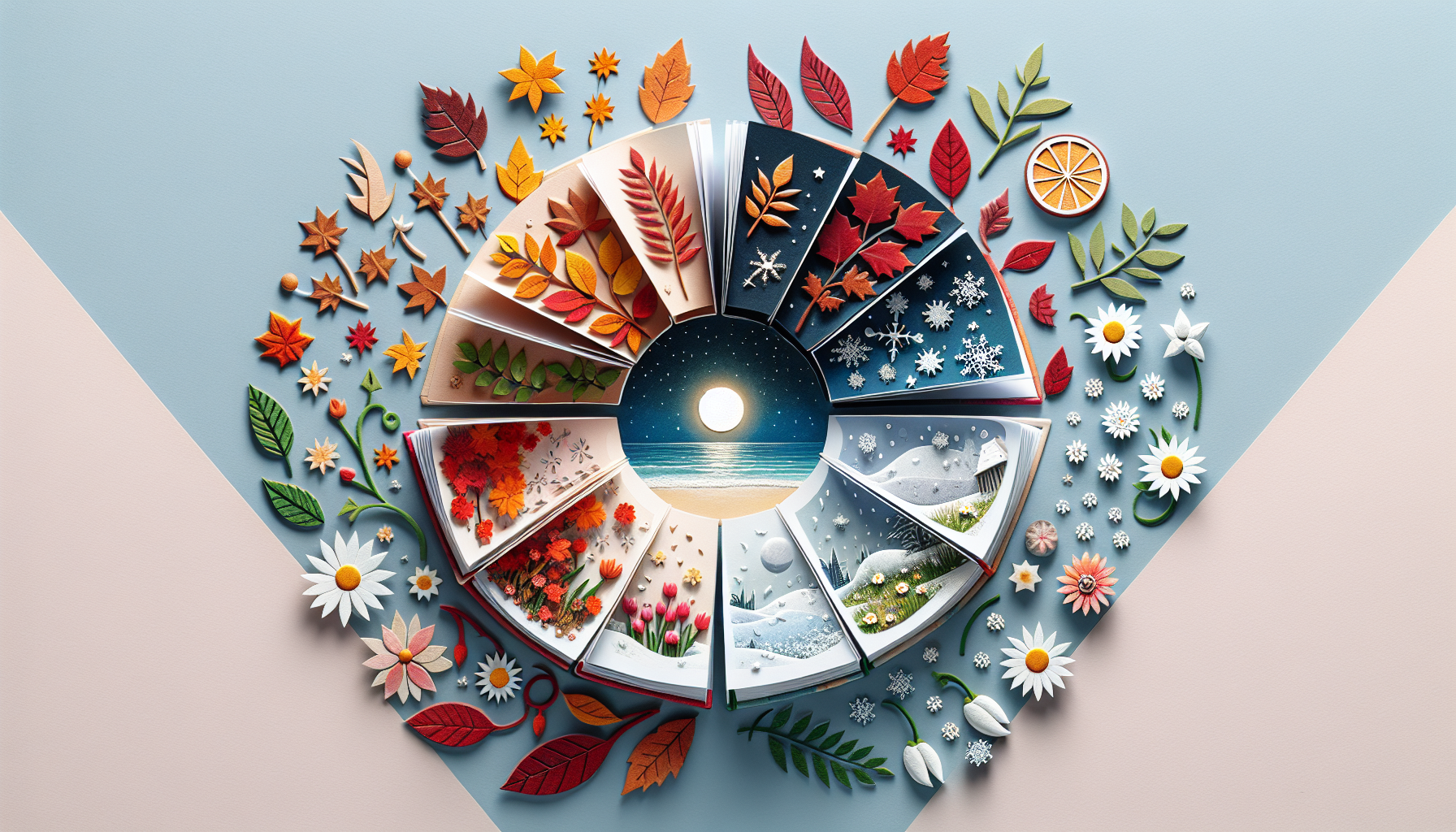 Mini Álbum de Temporada: Celebra Otoño, Invierno, Primavera y Verano