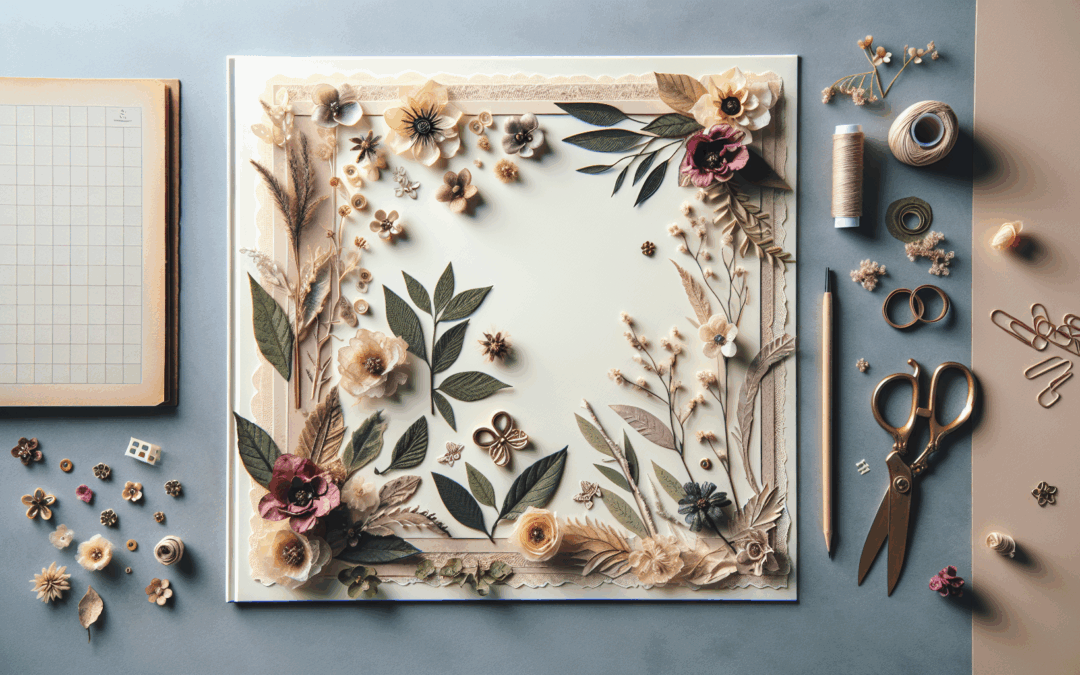 Scrapbooking con Texturas Naturales: Usando Flores y Hojas Prensadas