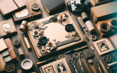 Álbumes de Scrapbooking con Estilo Vintage